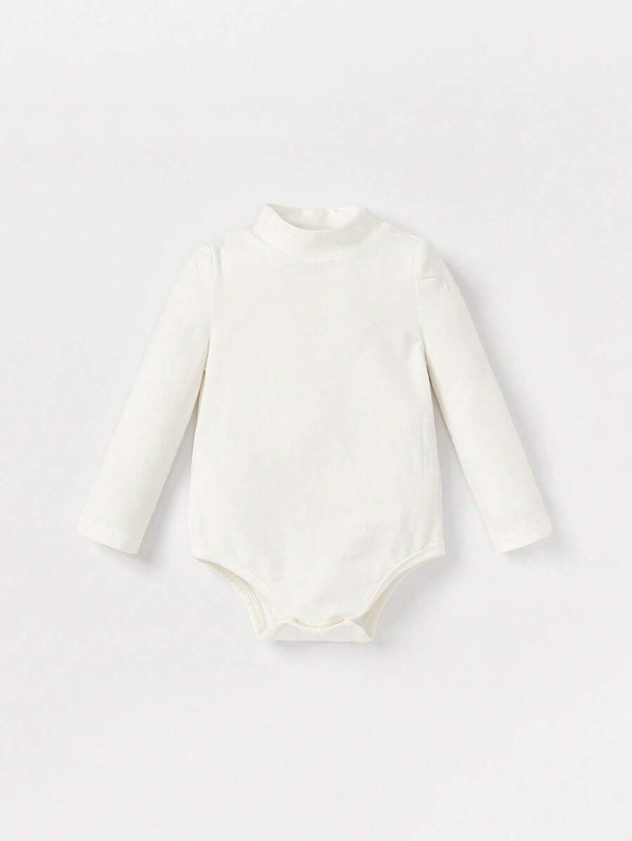 Kit com 2 Bodies de Manga Longa para Bebê · Rosa e branco 