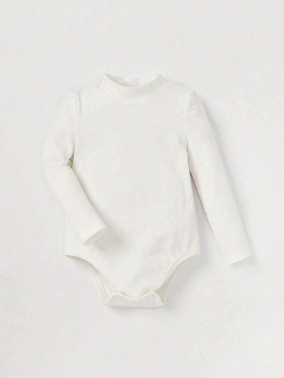 Kit com 2 Bodies de Manga Longa para Bebê · Rosa e branco 