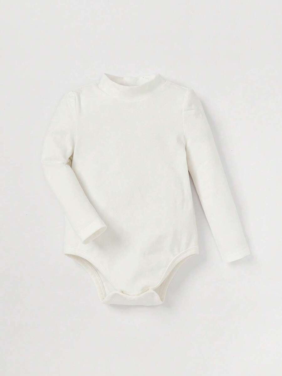 Kit com 2 Bodies de Manga Longa para Bebê · Rosa e branco 