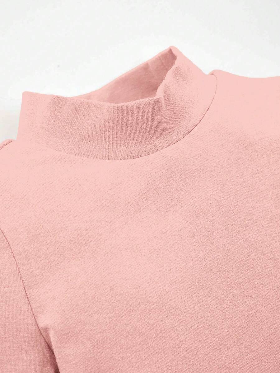 Kit com 2 Bodies de Manga Longa para Bebê · Rosa e branco 