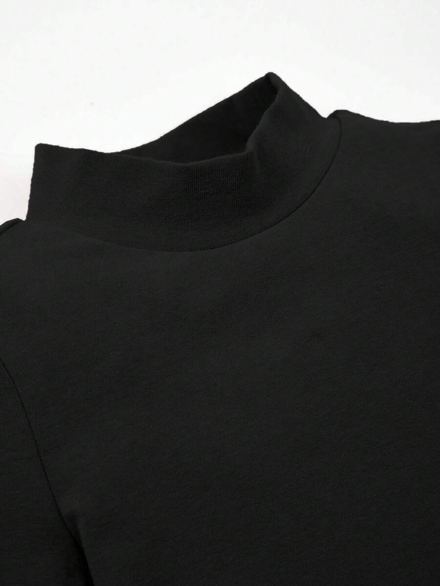 Kit com 2 Bodies de Manga Longa para Bebê · Preto e branco 