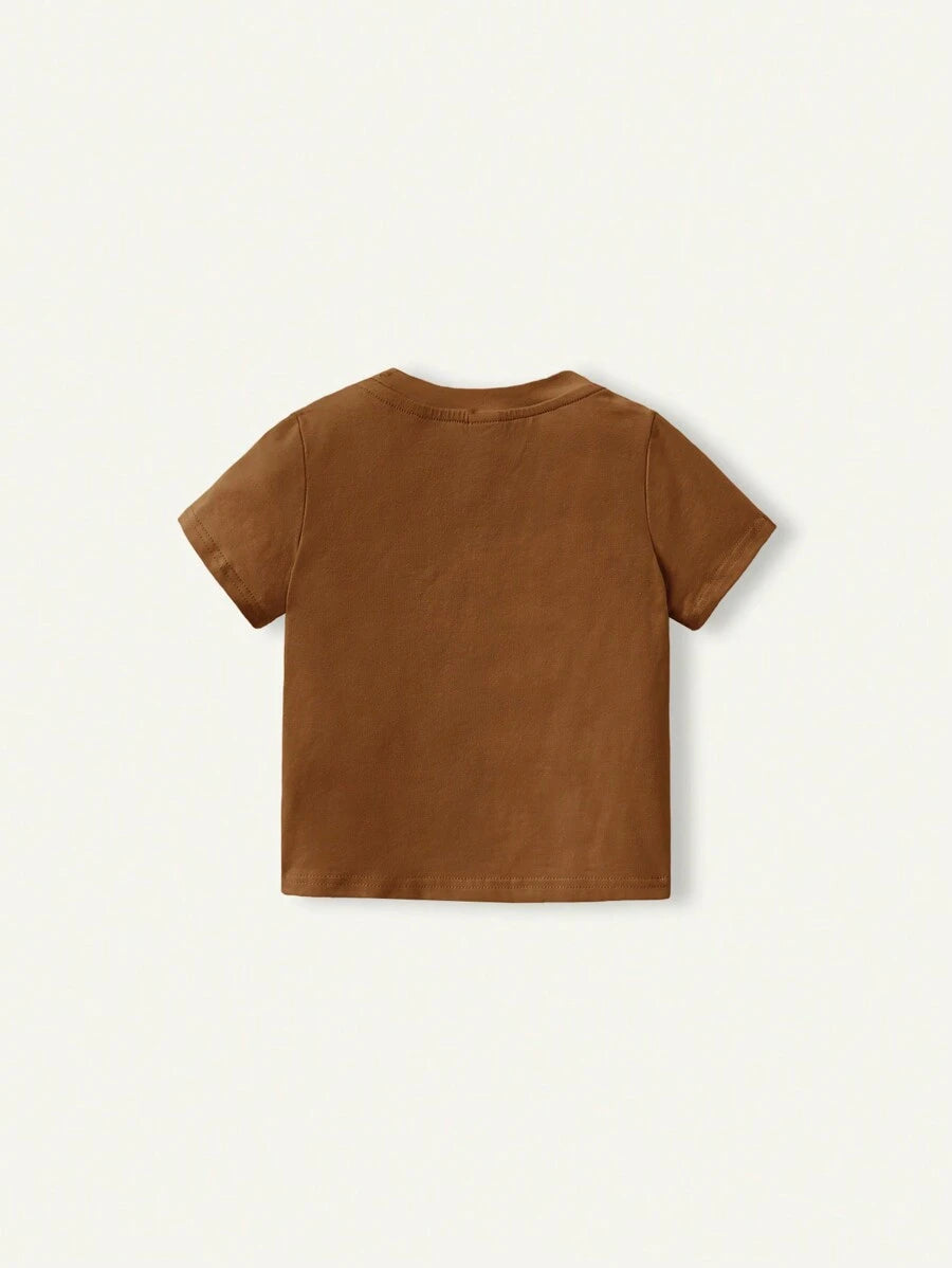 Kit com 3 Camisetas para Menino · Caqui 