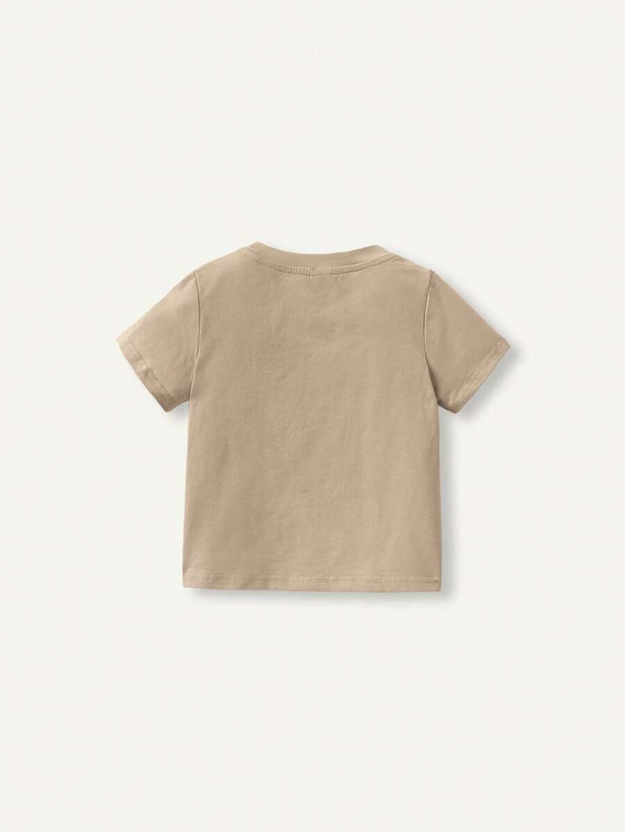 Kit com 3 Camisetas para Menino · Caqui 