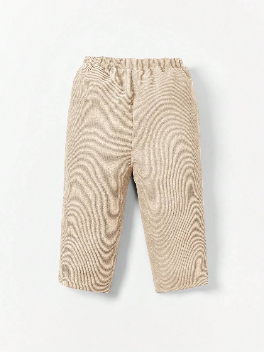 Calça reta com bolsos para bebê · Damasco #modelo_damasco
