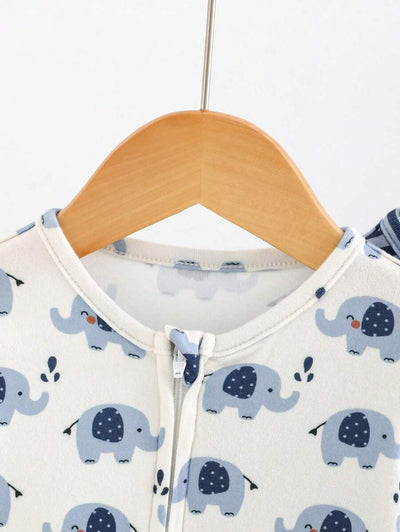 Kit com 3 Macacões de Manga Longa para Bebê · Azul 