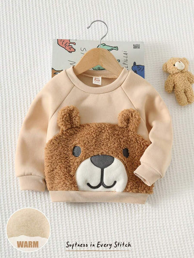 Moletons Bebê Bichinhos · Urso caqui 