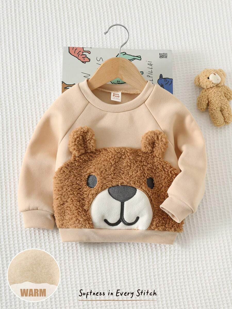 Moletons Bebê Bichinhos · Urso caqui 