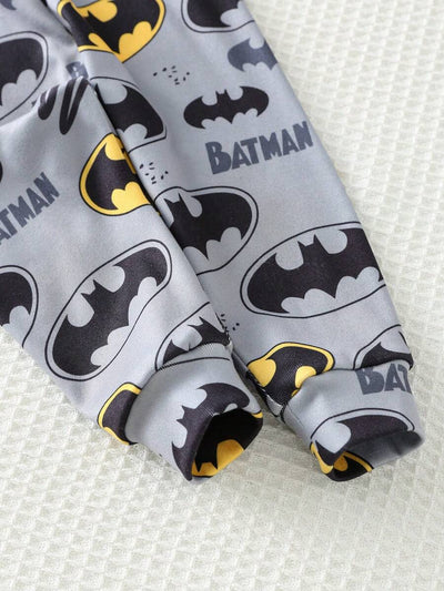 Pijama de Bebê 2 Peças · Batman cinza 