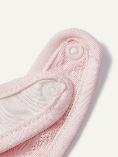 Kit com 4 Babadores de Tecido para Bebê · Morango e arco-íris 