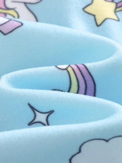 Pijama Macacão Estampado com Zíper · Unicórnios 