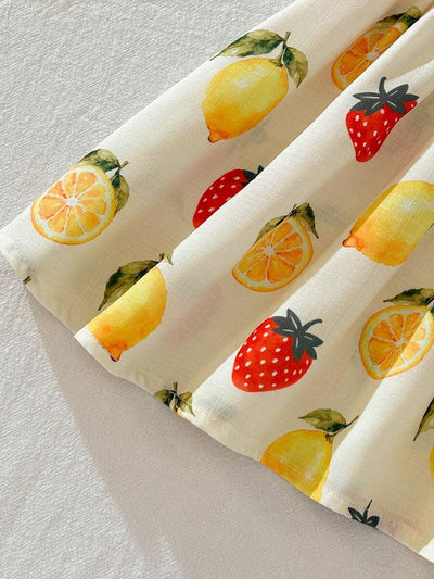Vestido Estampado com Gola Redonda para Bebê · Multicolorido 