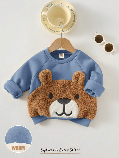 Moletons Bebê Bichinhos · Urso azul 