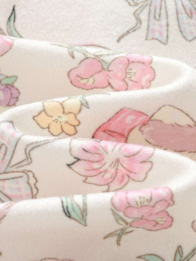 Pijama Macacão Estampado com Zíper · Coelhinhos 