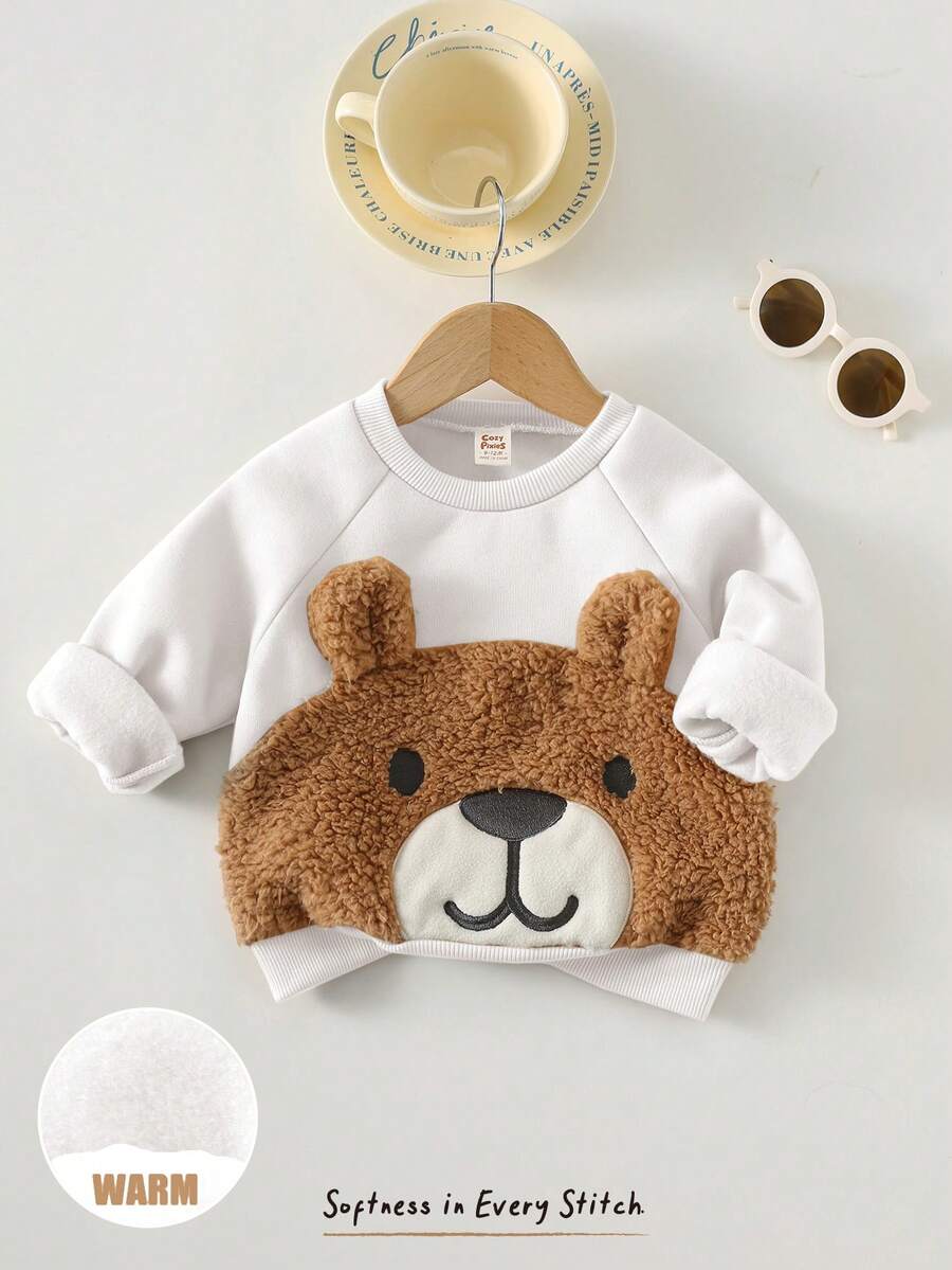 Moletons Bebê Bichinhos · Urso branco 