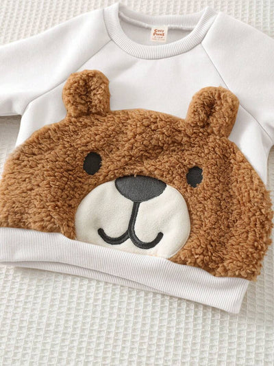 Moletons Bebê Bichinhos · Urso branco 