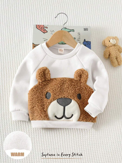 Moletons Bebê Bichinhos · Urso branco 