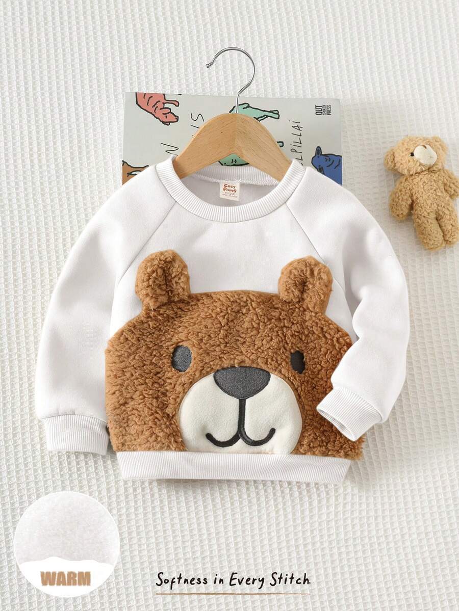 Moletons Bebê Bichinhos · Urso branco 