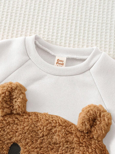 Moletons Bebê Bichinhos · Urso branco 