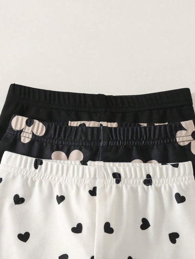 Kit com 3 Leggings para Meninas Bebês