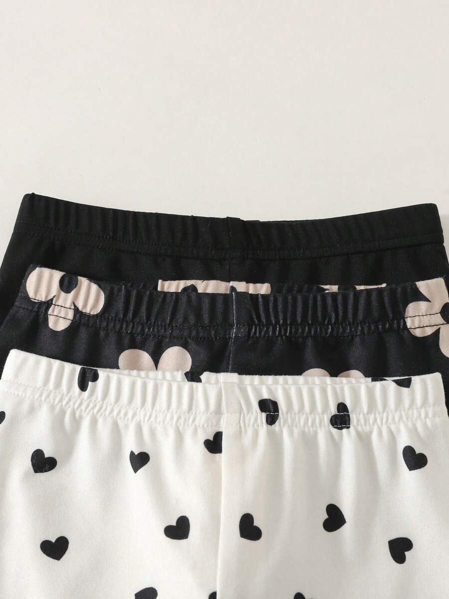 Kit com 3 Leggings para Meninas Bebês