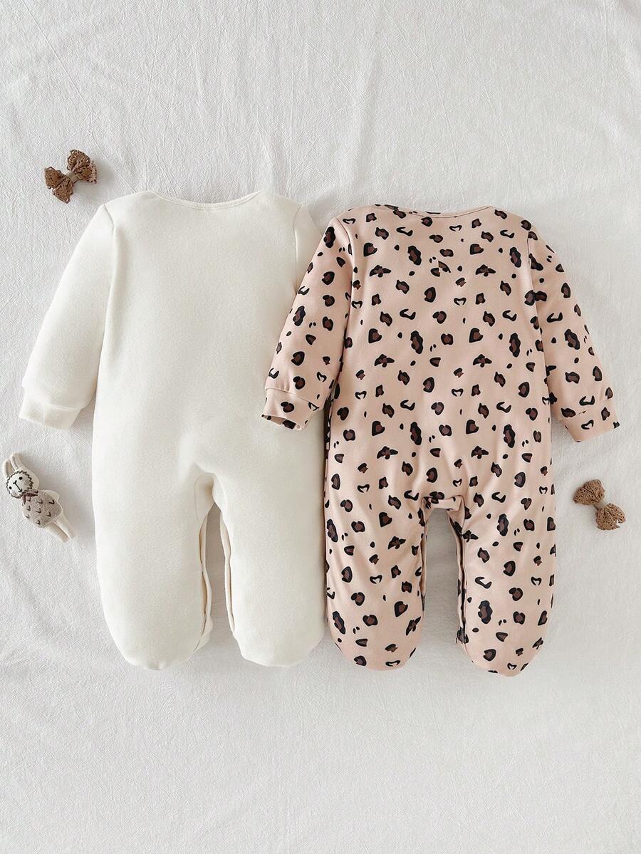 Kit com 2 macacões com pezinhos · Letras e coelhinha #modelo_letras-e-coelhinha