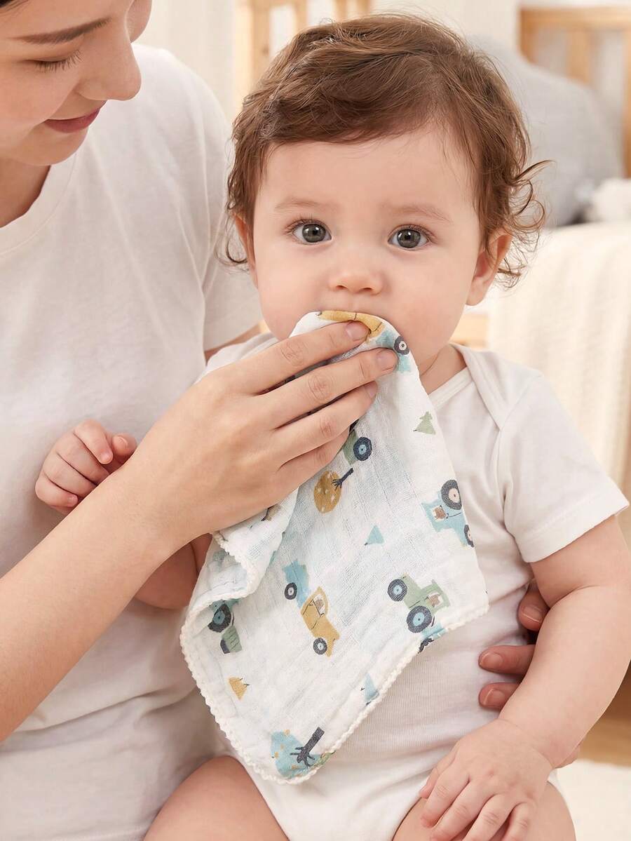 Kit com 5 Paninhos de Boca Estampados