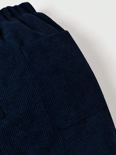 Calça reta com bolsos para bebê · Azul Marinho 