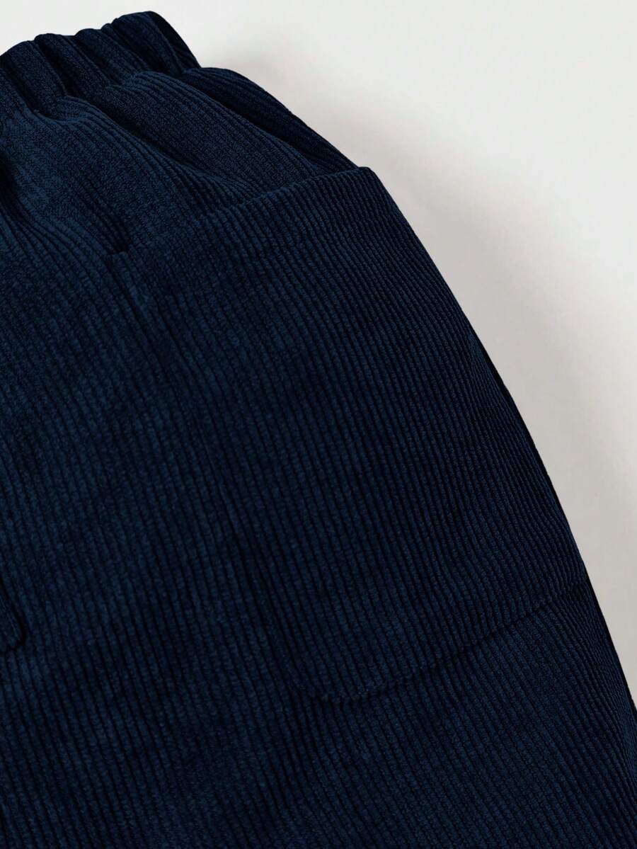 Calça reta com bolsos para bebê · Azul Marinho 