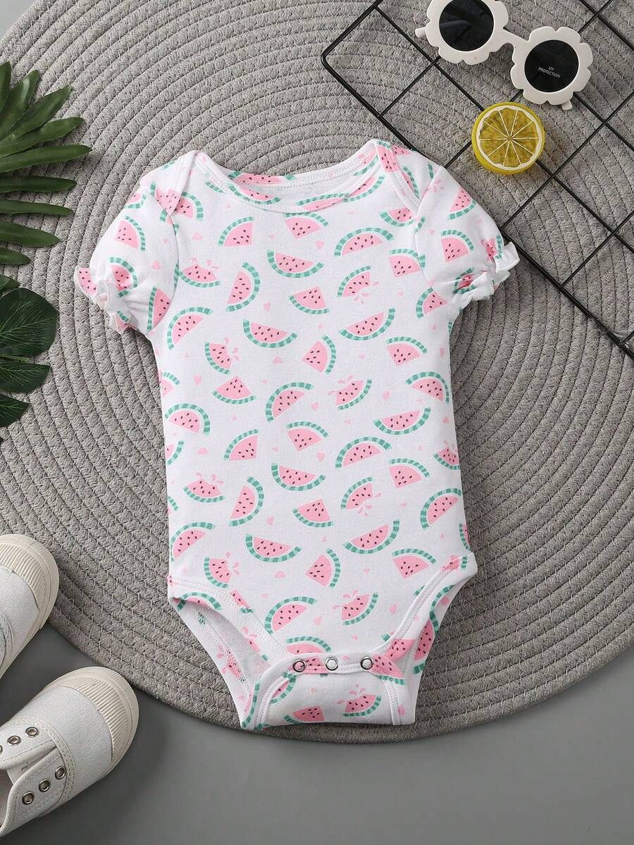 Conjunto com 3 Bodies para Bebê Menina · Branco 