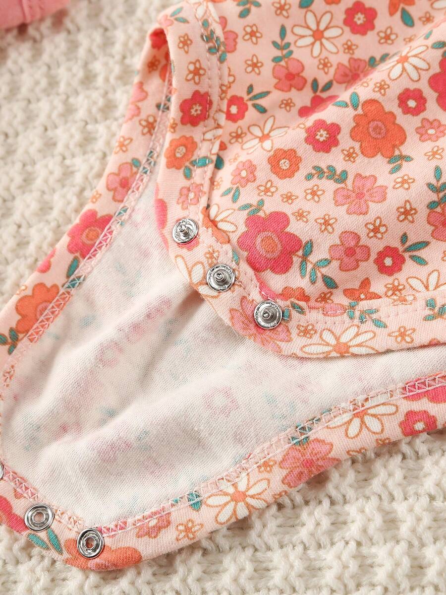 Conjunto com 3 Bodies para Bebê Menina · Melancia 