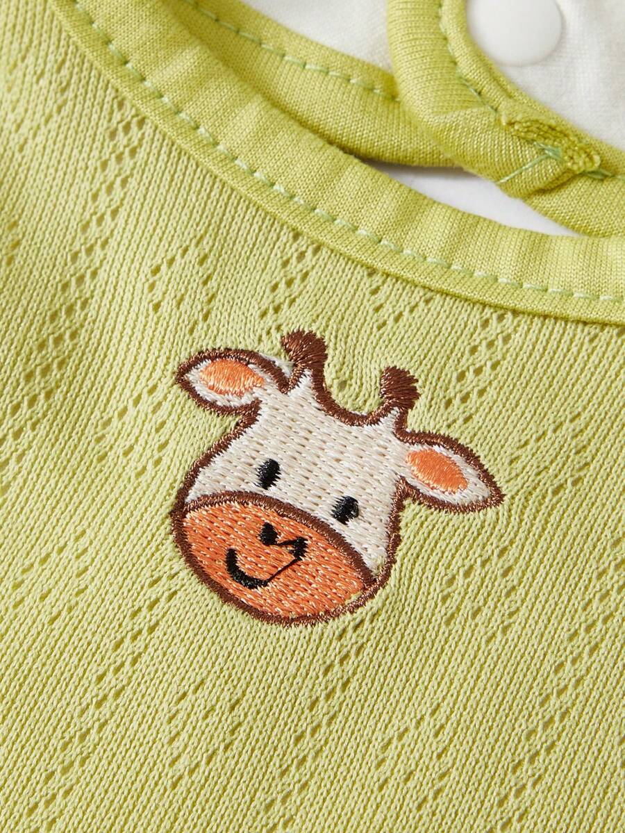 Kit com 4 Babadores de Tecido para Bebê · Ursinho e girafa 