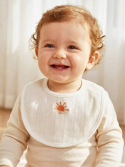 Kit com 4 Babadores de Tecido para Bebê · Ursinho e girafa 