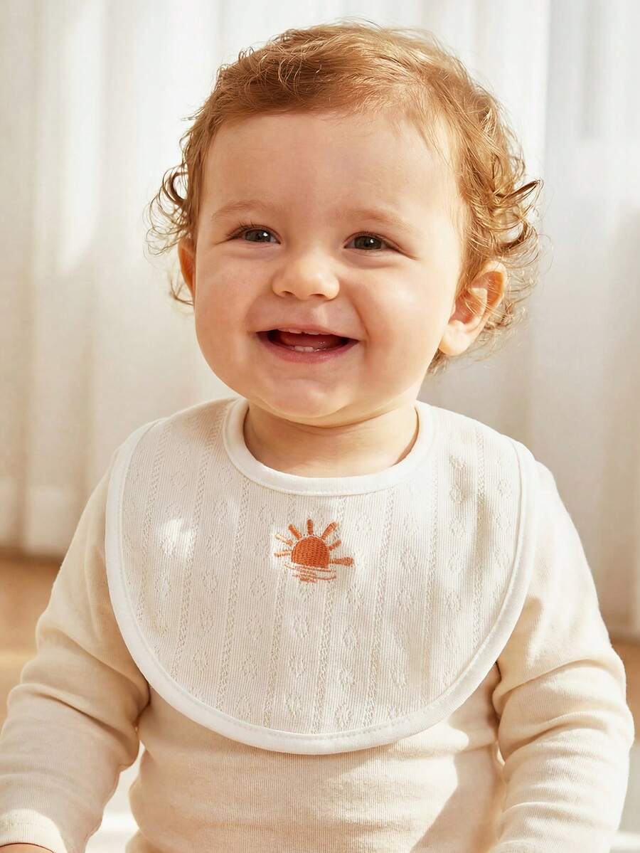 Kit com 4 Babadores de Tecido para Bebê · Ursinho e girafa 