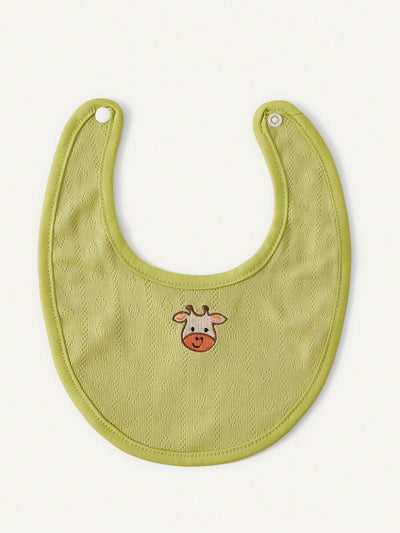 Kit com 4 Babadores de Tecido para Bebê · Ursinho e girafa 