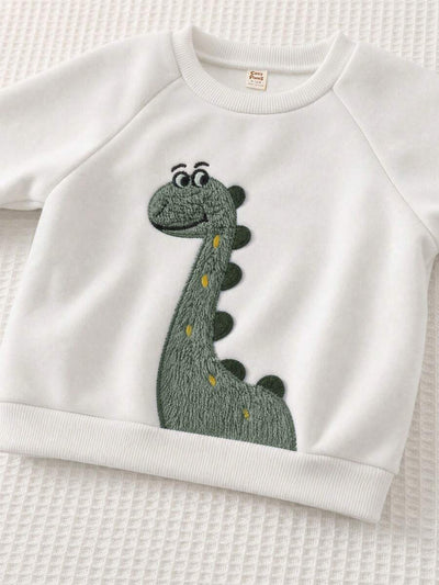 Moletons Bebê Bichinhos · Dino verde 