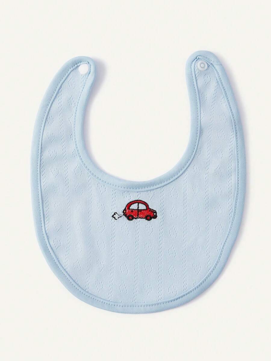 Kit com 4 Babadores de Tecido para Bebê · Patinho e carro 