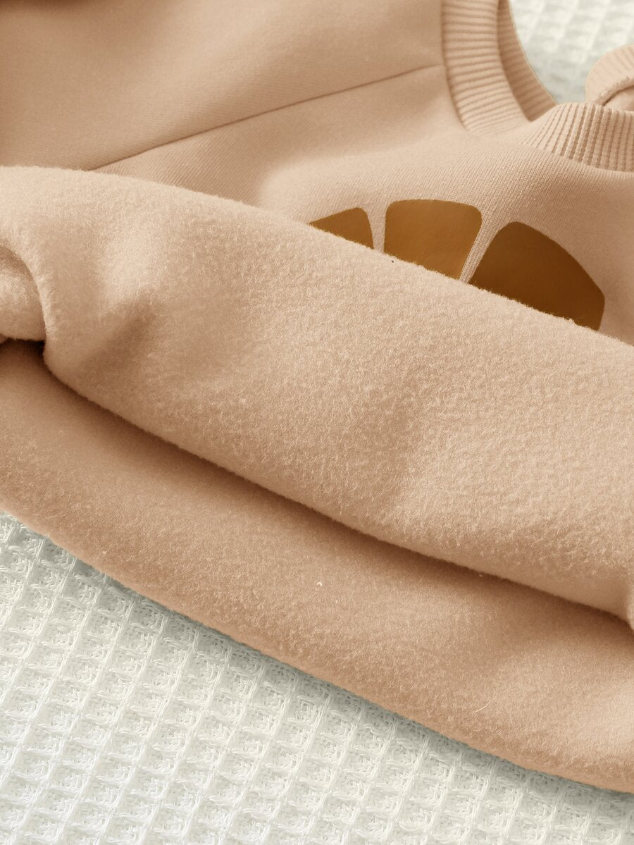 Kit com 2 Moletons para Bebê Bichinhos · Leão bege e urso amarelo 
