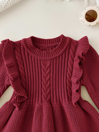 Vestido de Malha para Bebê Menina