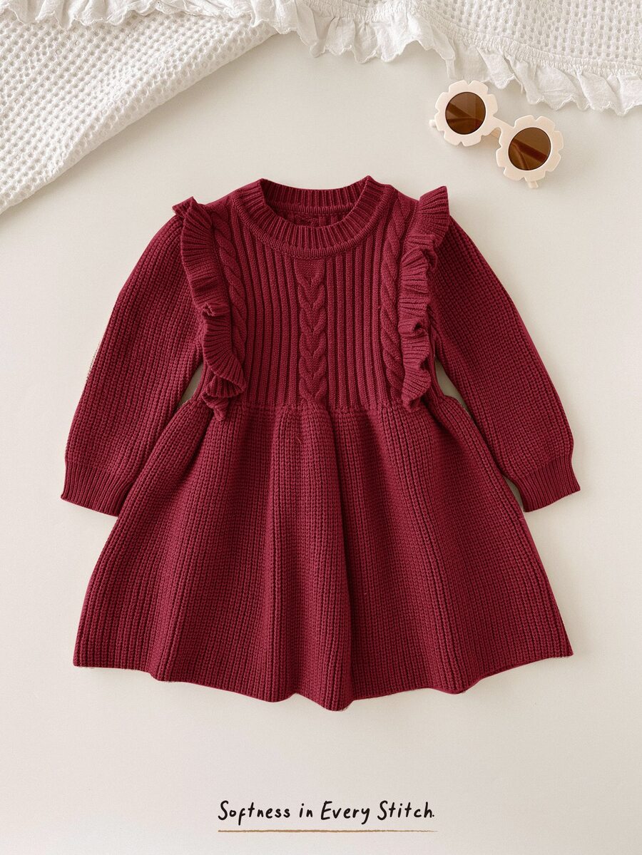 Vestido de Malha para Bebê Menina