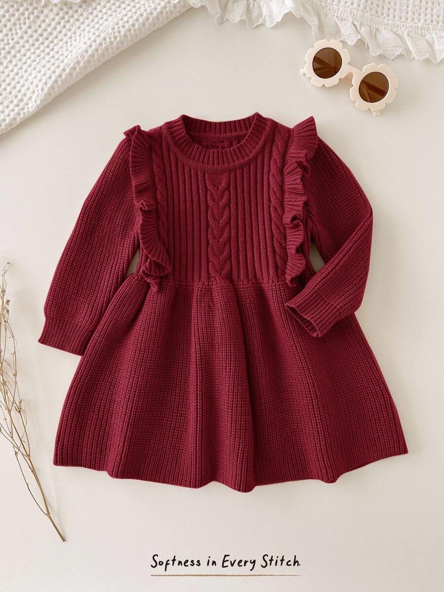 Vestido de Malha para Bebê Menina