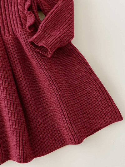 Vestido de Malha para Bebê Menina