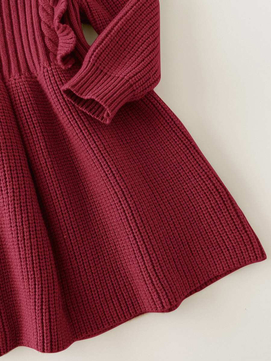 Vestido de Malha para Bebê Menina
