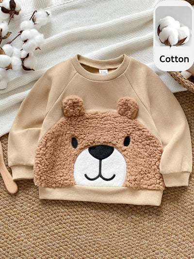 Moletons Bebê Bichinhos · Urso bege 