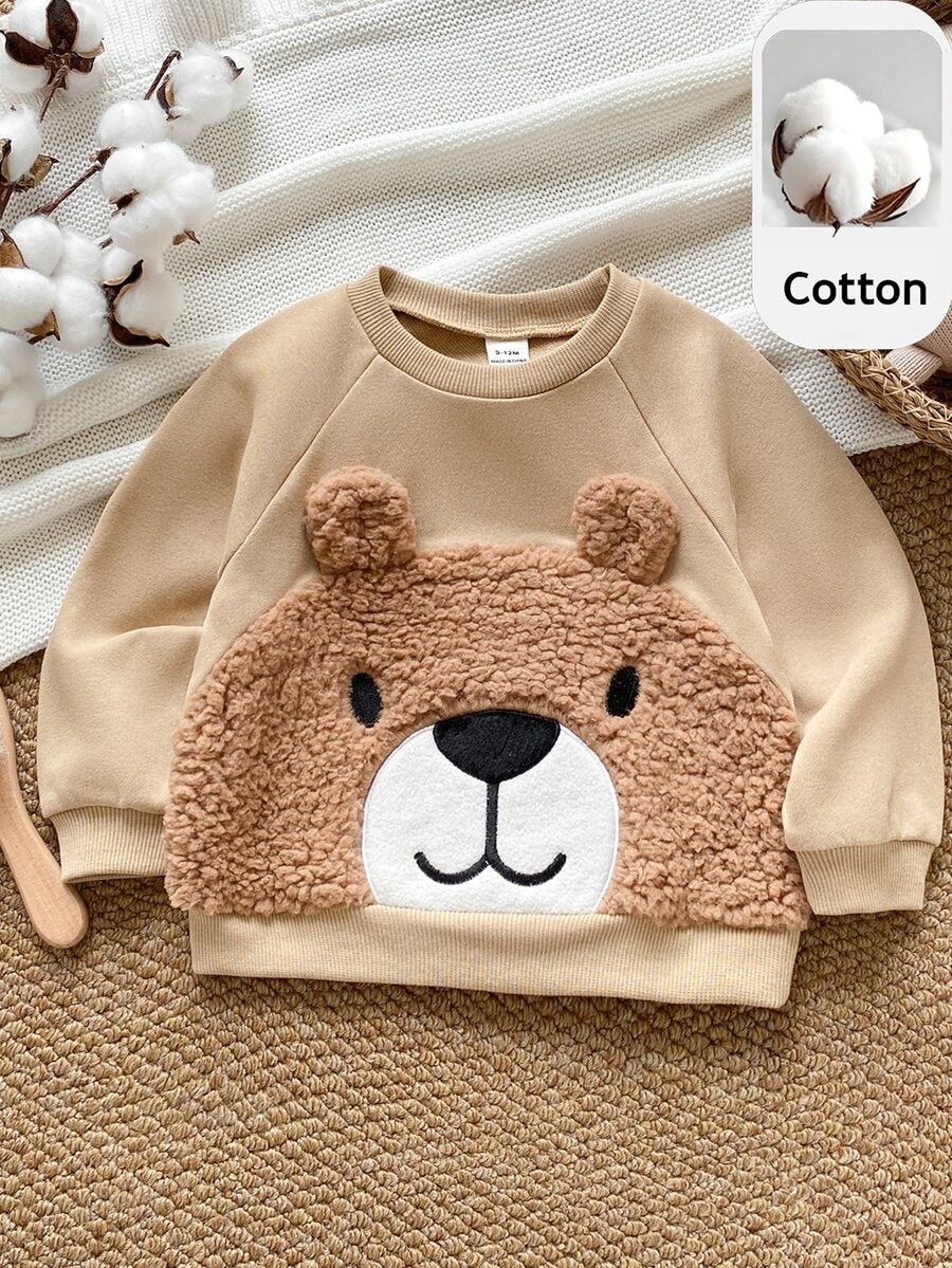 Moletons Bebê Bichinhos · Urso bege 