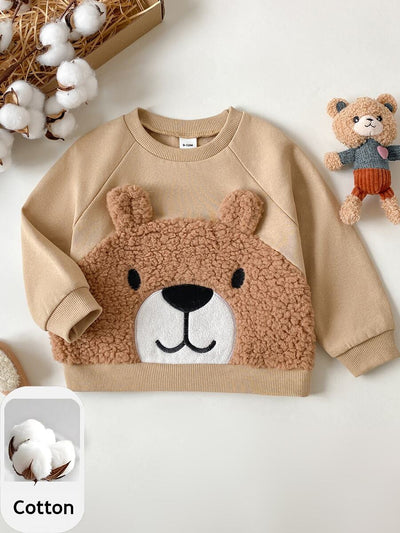 Moletons Bebê Bichinhos · Urso bege 