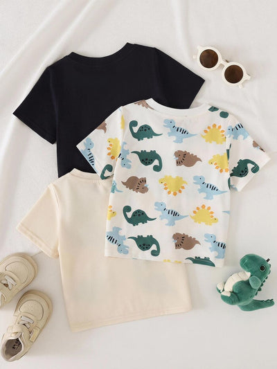 Kit com 3 Camisetas para Menino · Multicolorido 