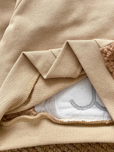 Moletons Bebê Bichinhos · Urso bege 