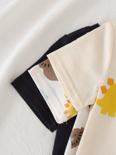 Kit com 3 Camisetas para Menino · Multicolorido 
