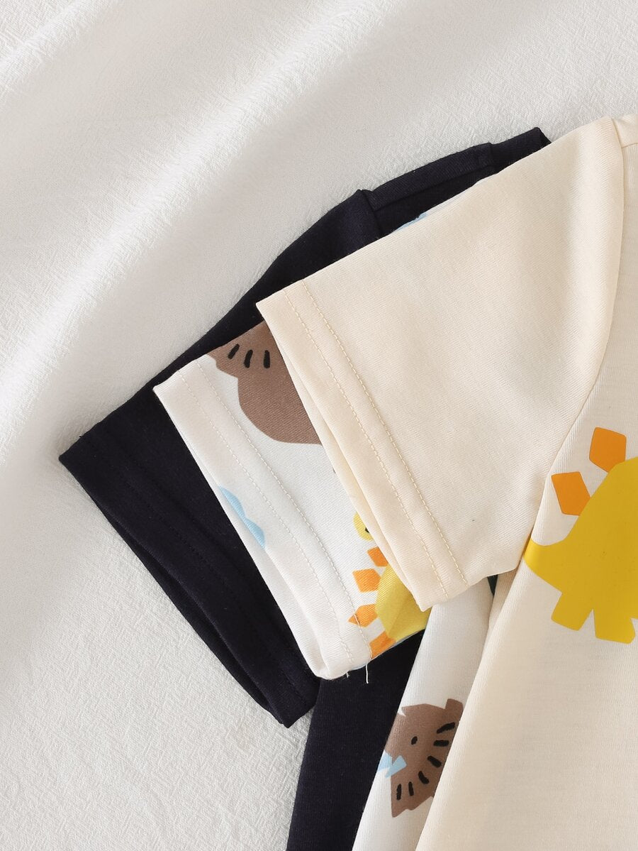 Kit com 3 Camisetas para Menino · Multicolorido 