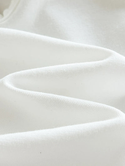 Body de Manga Longa para Bebê · Branco com gola bordada 